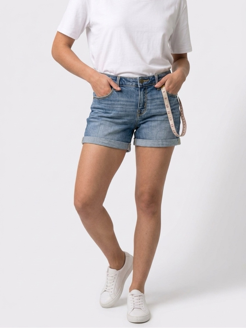 Mudd Light Blue Mid-Rise Denim Shorts